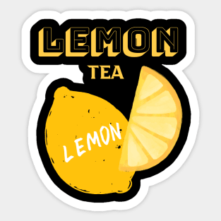 lemon tea Sticker